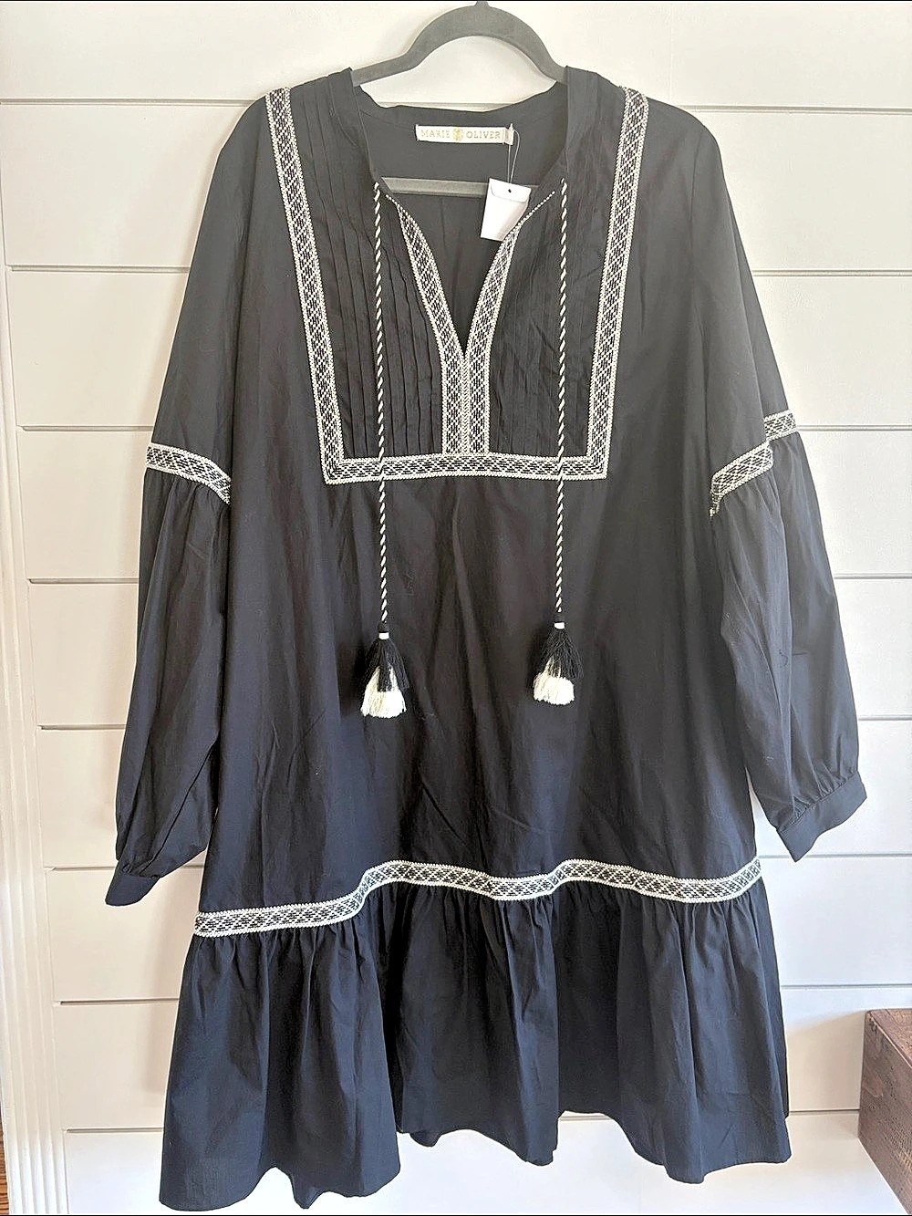 Marie Oliver Mimi Long Sleeve Dress Black NWT Size 1X